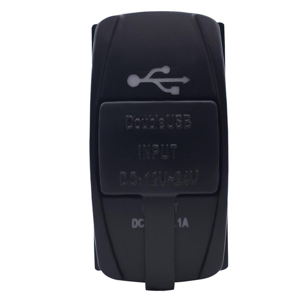 5V 3.1A Dual USB Car Motorcycle Charger Socket Adapter Power Outlet