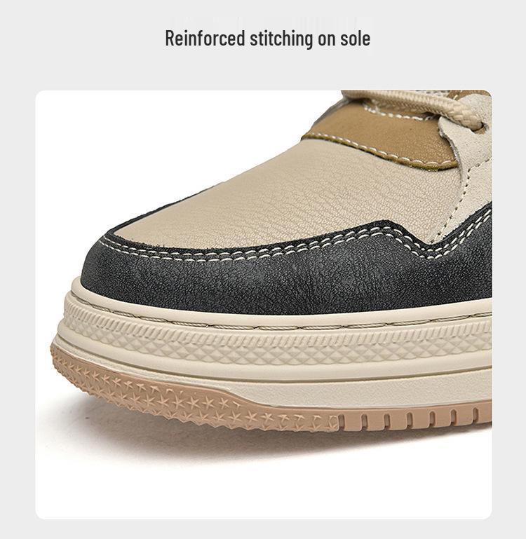Men's Trendy Retro British Workwear Board Shoes – Breathable Outdoor Casual Footwear for Autumn