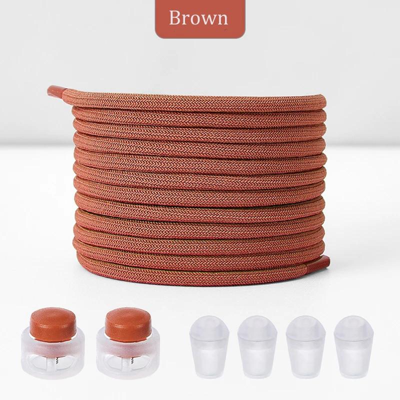 New No Tie Shoeaces Elastic Round Tieless Shoe Laces Sneakers Spring Lock Shoelace Quick Without Ties Shoes Lace for Kids Adult