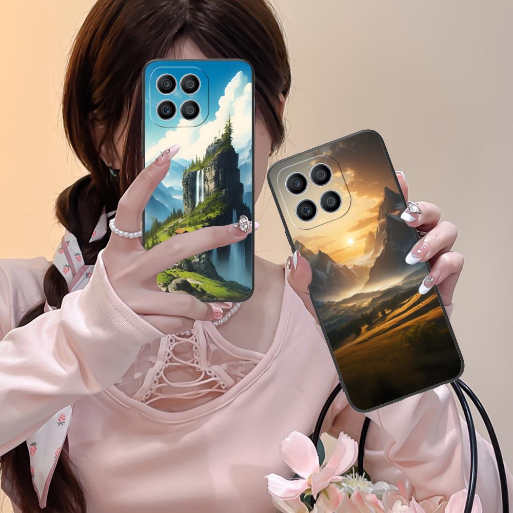 Mountain Forest Mobile Phone Case for Honor 90 80 70 60 50 30 20 10 9 8 7 Pro S SE Lite 5G Colorful Printing Cover Pretty Cover