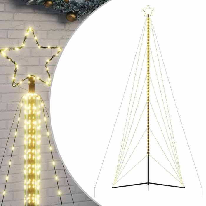 VidaXL LED Christmas Tree 861 LEDs Warm White 478 Cm, Christmas Light, LED Christmas Light, Outdoor Christmas Light, 4016424