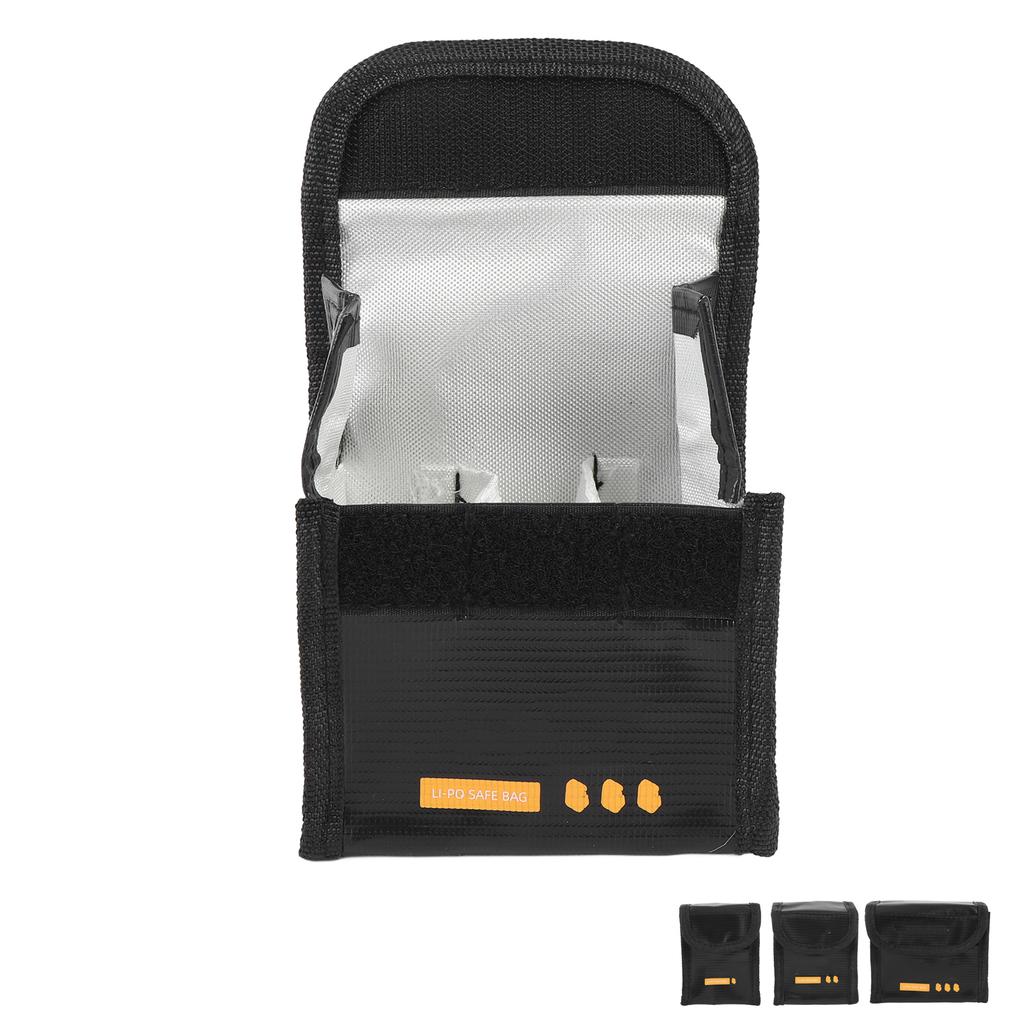 Battery Safe Bag for Flip Drone Nylon Fireproof Explosion Proof Protective Li Battery Storage Pouch 