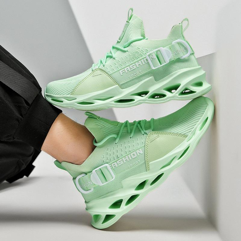 Мужские и женские кроссовки с толстой сеткой на подошве - модные легкие мужские кроссовки — фото 4