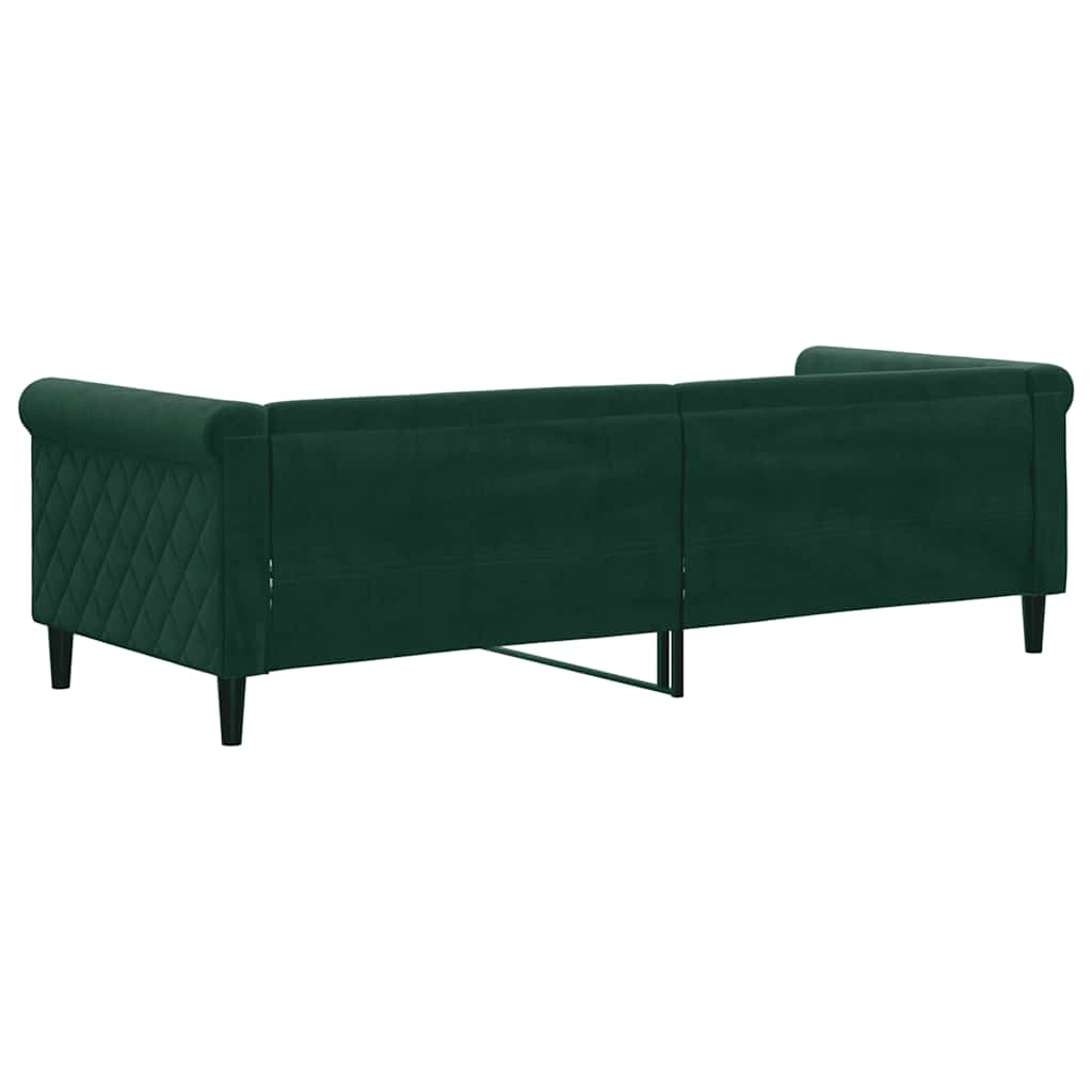Daybed Dark Green 80x200 Cm Velvet