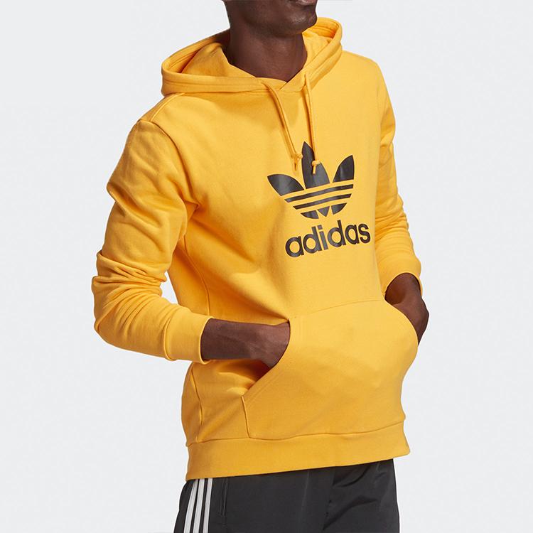 adidas Originals Men's Trefoil Pullover Hoodie Active Gold GD9923