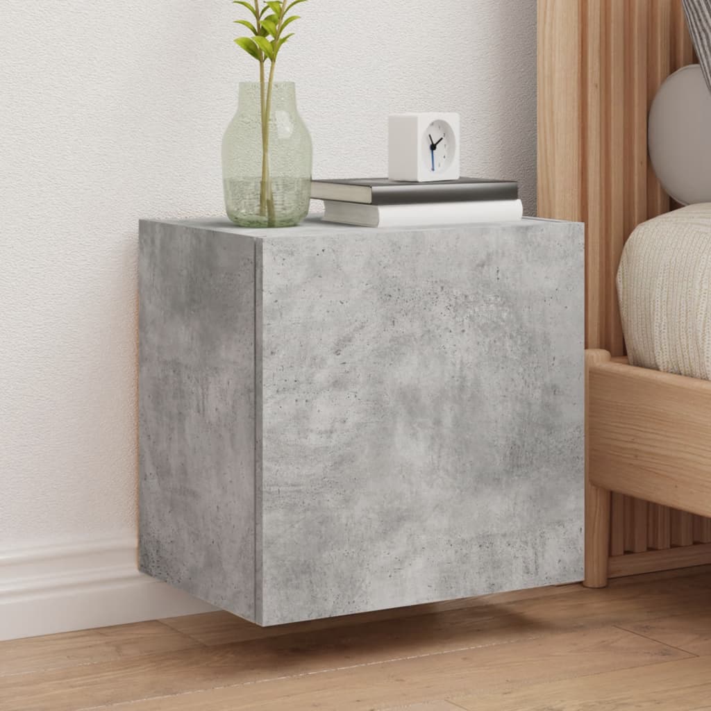 Vidaxl Ścienne Szafki Tv, 2 Szt., Szarość Betonu, 40,5X30X40 Cm