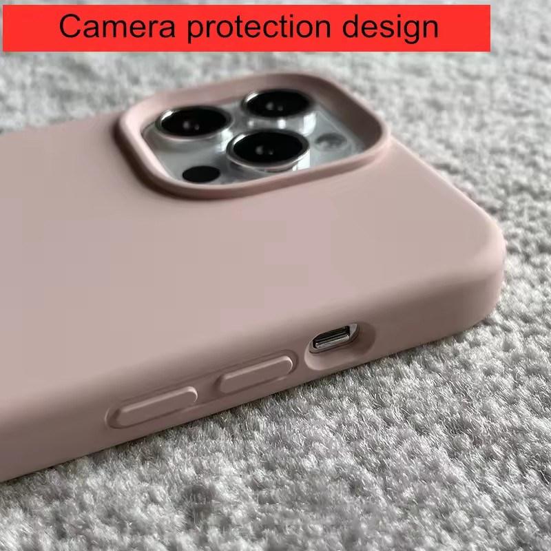 Official Candy Color Silicone Case For Iphone 15 16 14 13 12 11 X XR Pro Max Mini 7/8 Plus Camera Lens Protective Bumper Cover