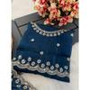 Latest New Wedding Wear Saree Heavy Embroidery Real Wal & Moti With Sequence Work*