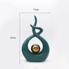 Ceramic Vase Statue Home Decor Modern Art White Pottery Crafts Ornaments Living Room Furniture Home Accessories Decoration Gifts