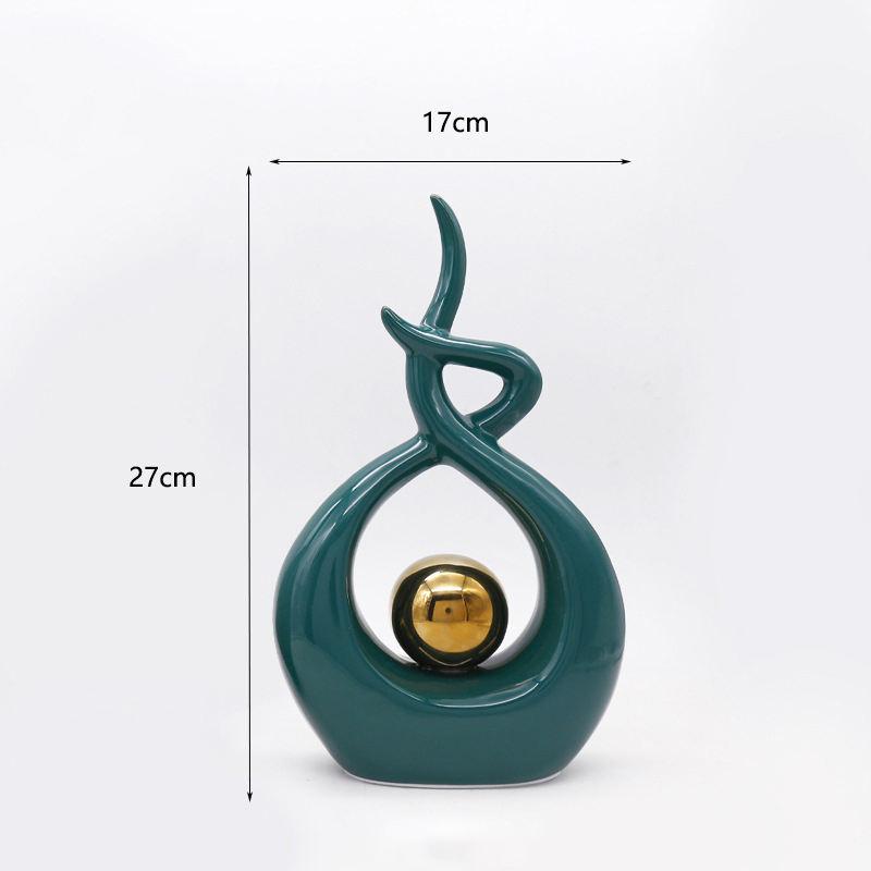 Ceramic Vase Statue Home Decor Modern Art White Pottery Crafts Ornaments Living Room Furniture Home Accessories Decoration Gifts