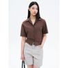 8Seconds Open Collar Shirt Brown