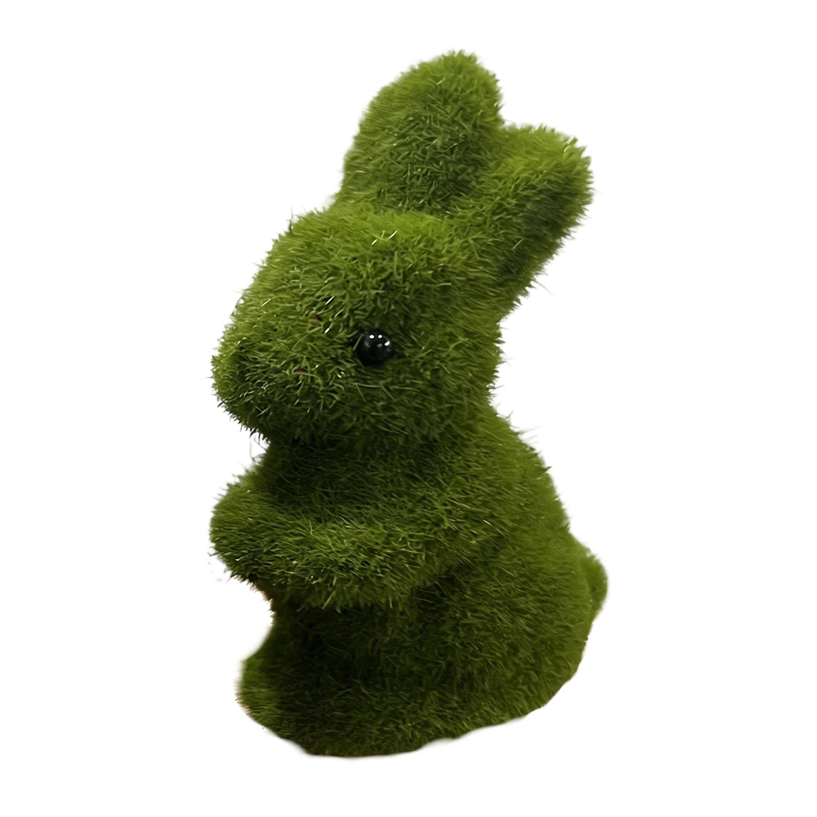 Green Bubble Flocking Simulation Three  Dimensional Moss Craftwork Ornament Gardening Decoration