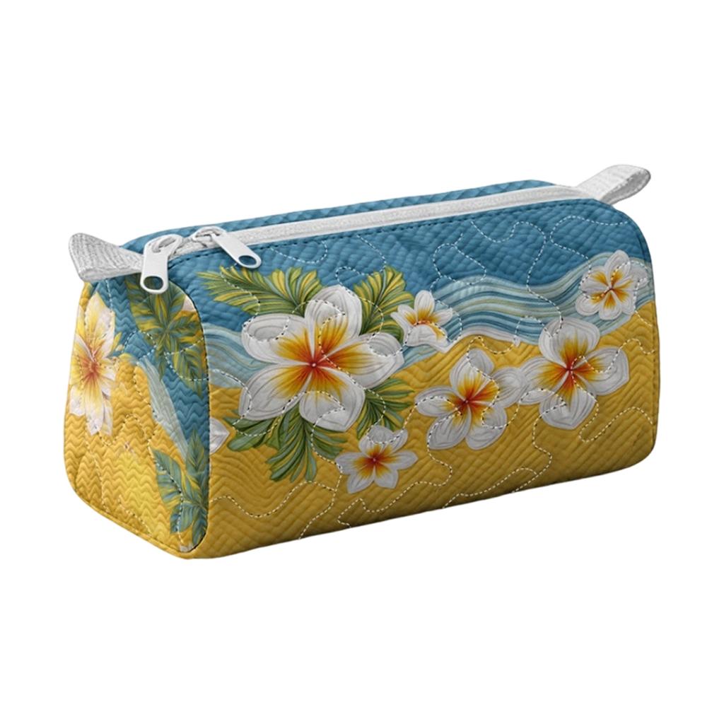 Quilted Storage Bag Cosmetic Organizer Multifunctional Travel Pouch Small Size Durable Lightweight Portable