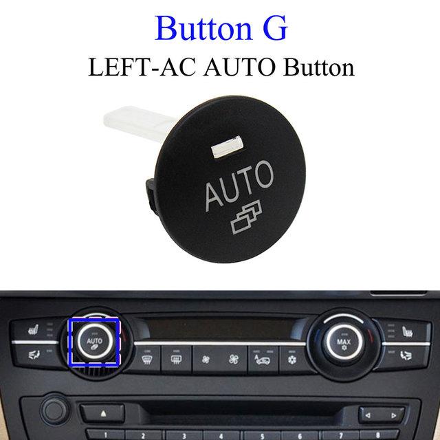 For BMW X5 X6 E70 E71 Car Dashboard Keys AUTO Radar Sensor Rear Cover Parking Trunk Switch Start Stop Button AC Vent Slider Tabs