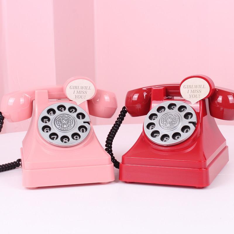 Retro Cute Plastic Telephone Model Piggy Bankt Kids Coin Bank Money  Saving Box Decorative Ornaments Craft