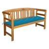 Day and Night - Day and Night Garden Bench with Cushion Solid Acacia Wood 157 Cm