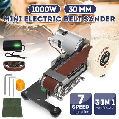 220V Elektrische Band Sander Mini DIY Polieren Schleifen Maschine Cutter Kanten Spitzer Holzbearbeitung DIY Multifunktionale Grinder