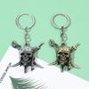 Fashion Vintage Key Chain Charm Pirates Of The Caribbean Keychain Jack Sparrow's Skull Pendant Keyring For Men Women Gifts