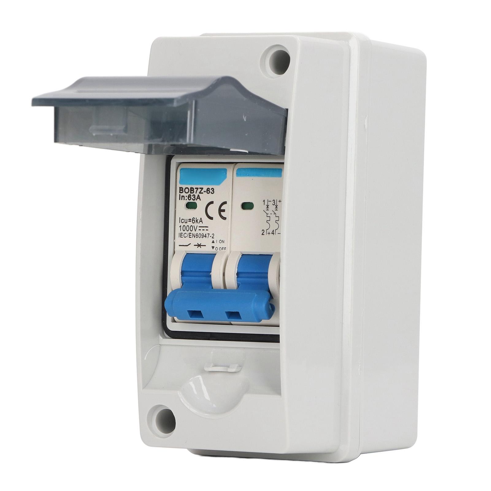 

PV Solar Disconnect Switch Overvoltage Protection IP65 Waterproof Miniature Circuit Breaker 63A 1000V