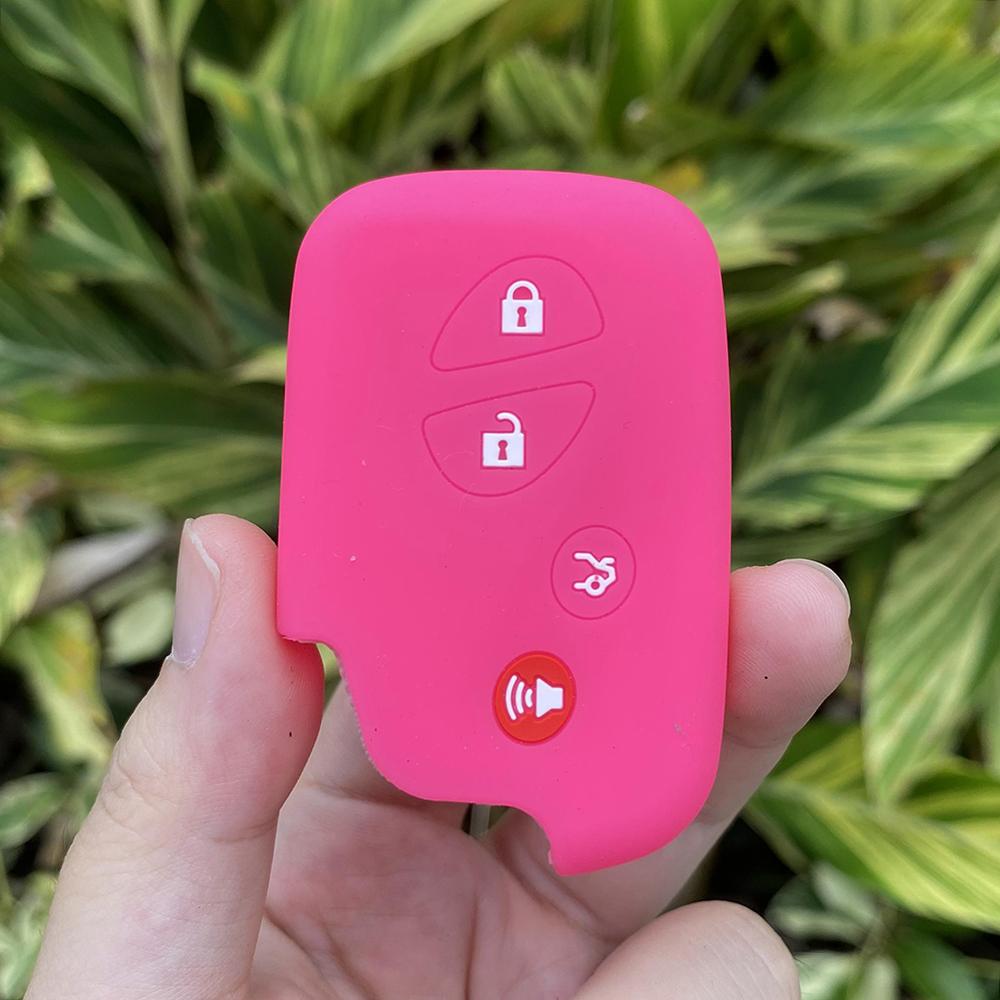 4 Buttons Silicone Car Fob Key Cover Protect Skin Case Rubber Shell Holder for Lexus Ct200h Es350 Gs350 Gs450h Gs460 Is250 Is350