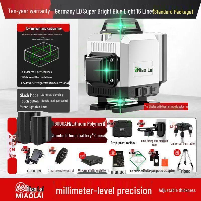 Projetor de Parede e Chão Autonivelante a Laser Infravermelho de Alta Precisão com 12 Linhas 2025
