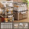 Transparent storage box Household large-capacity portable transparent finishing clothes, toys, snacks storage box