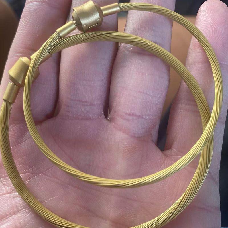 

Браслет из золотого троса 3 мм Золотые бусины на удачу Водонепроницаемый парный браслет Шнурок для ношения Нить Материал Чжоу Цзишэн 16cm 2.5mm gold multi-strand (buckle 3.0mm)