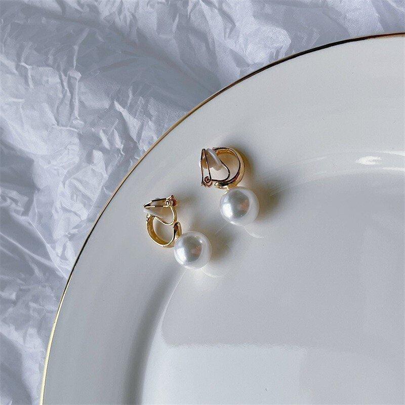 

Нет необходимости в ушных клипсах для девочек без пирсинга, серьги с имитацией жемчуга для девочек, винтажные серьги для девочек, нежная девочка