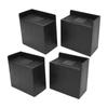 4 PCS 4in L Shaped Anti Vibration Pads Rectangular Non Slip Foot Pad Bed Risers for Washing Machine