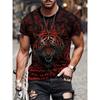 Jesus Print Men's T-shirt Summer Daily Casual Men's T-shirt Outdoor Sports Loose Comfortable Short-sleeved Top God Bless You