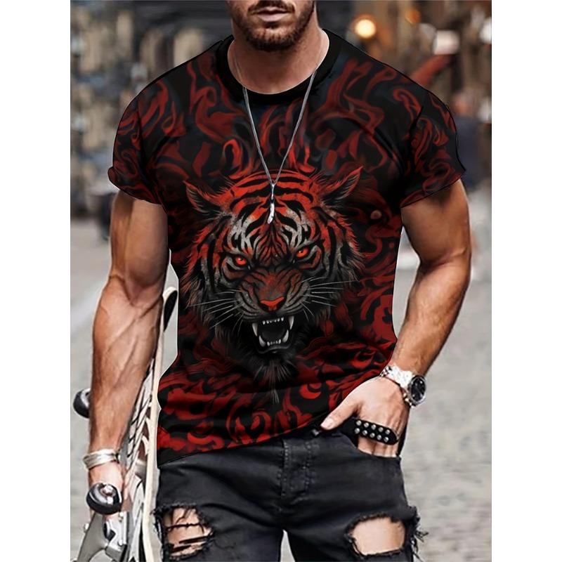 Jesus Print Men's T-shirt Summer Daily Casual Men's T-shirt Outdoor Sports Loose Comfortable Short-sleeved Top God Bless You