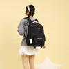 Letter Embroidery Women's College Backpack Multi-Compartment Student Schoolbag