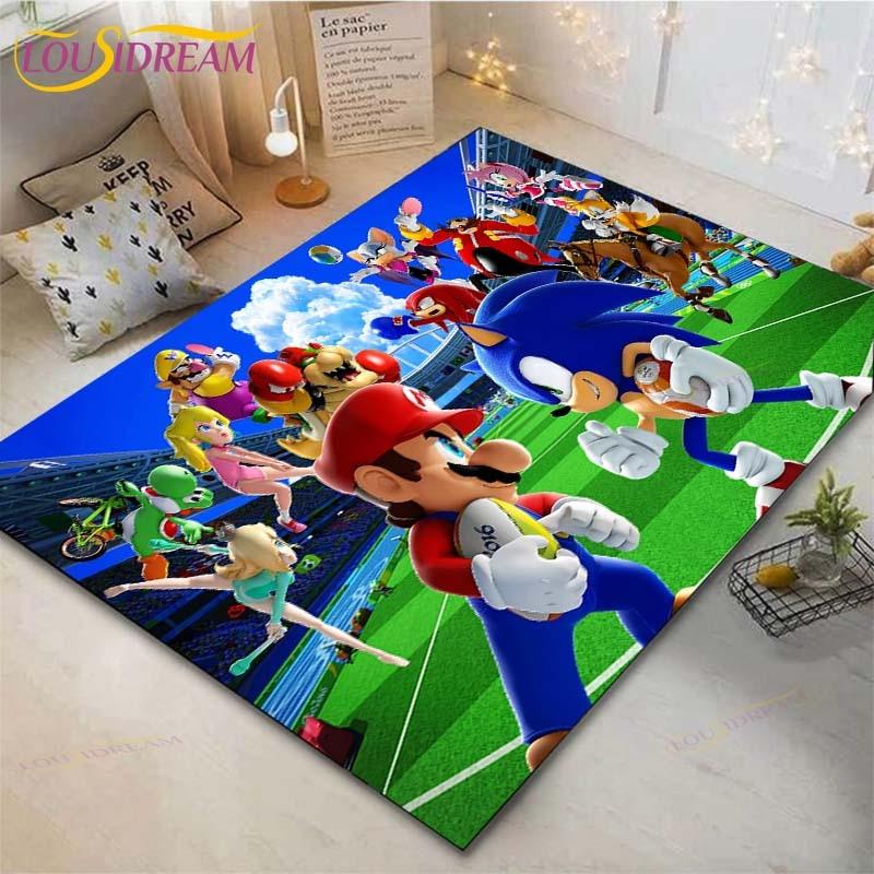 

Мультяшні килими Mario Bros Килими для повзання дітей Килимки під журнальний столик у вітальню Килим для спальні Миючі килимки для підлоги Килимок для домашнього простору 40cm x 60cm