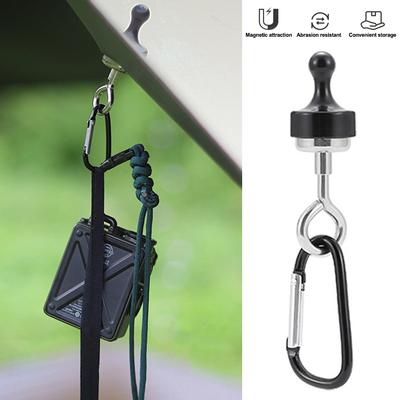 Outdoor Camping Tent Magnetic Hooks Heavy Duty Separable Canopy Carabiner Clip Magnet Hanger Camping Tools Accessories