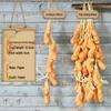 Farmhouse Decor: Pepper, Corn, Garlic, Veggie Fruit Skewers with Hemp Rope