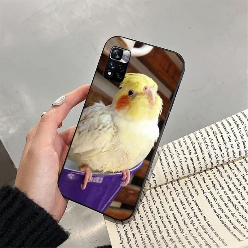 Phone Case For Xiaomi Redmi note 14 Pro 14 13 12 11 10 Pro 14S 12S 11S Redmi 14C 13C 10 Cockatiel bird