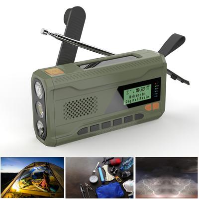 Portable DAB+Digital Radio Rechargable FM Radio with Flashlight BT Speaker Solar Radio Emergency Weather Radio for Camping Storm