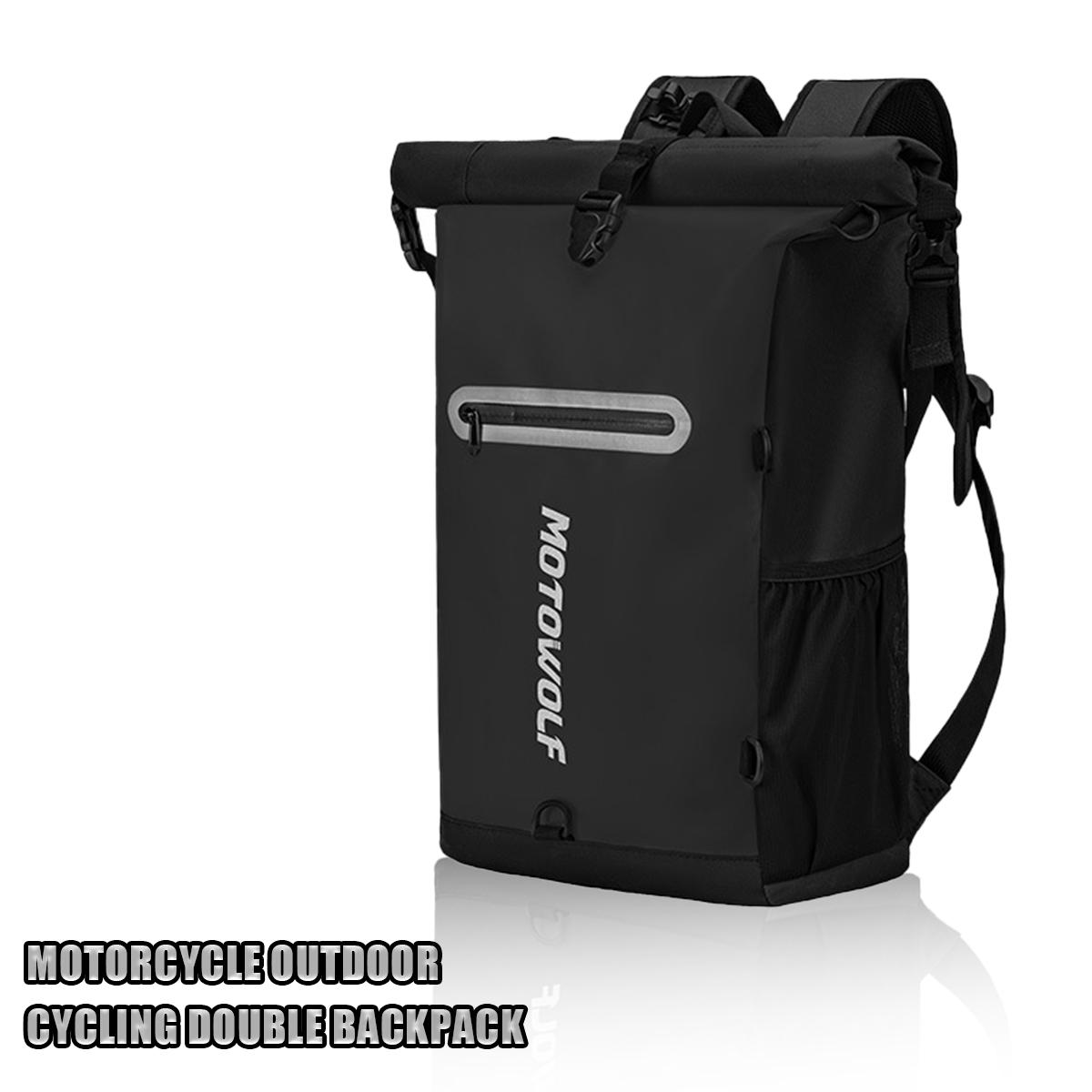 Waterproof Large-Capacity Multi-Functional Motorcycle Bicycle Outdoor Riding Bag Helmet Bag Travel Bag Shoulder Computer Bag чёрный