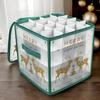 Christmas Ornament Storage Box With Handle 64 Slots Xmas Balls Decorations Container Large Capacity Bag Accesory Organizer