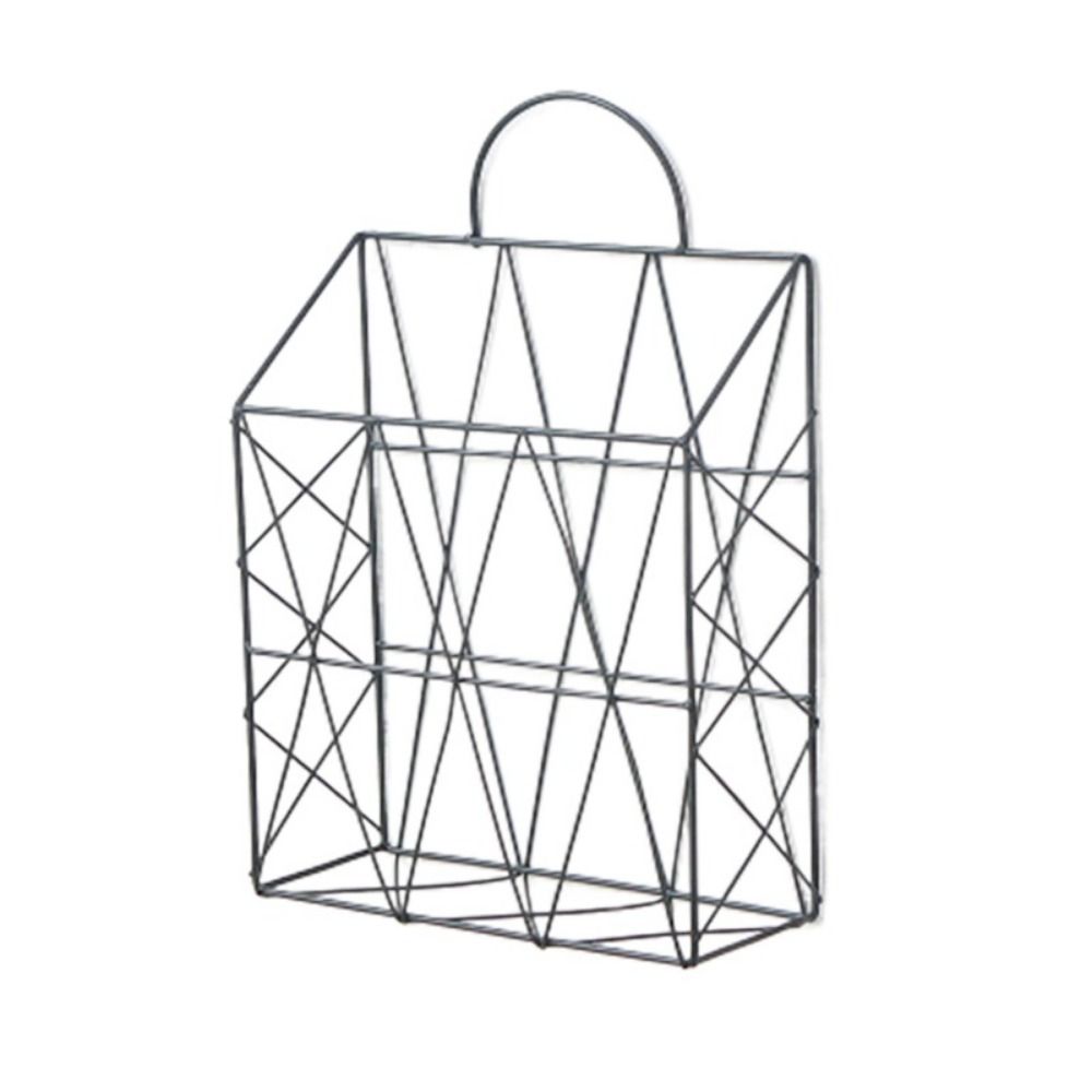 Iron Heavy Duty for Office Home Newspaper Holder Bookshelf Desktop Organizer Rack File Holder