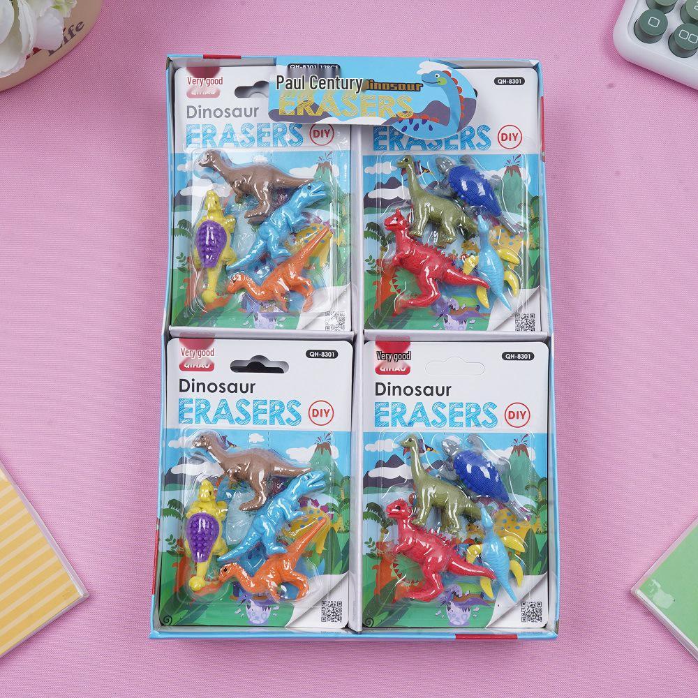 Creative Animal Cartoon Building Block Eraser Set for Kids