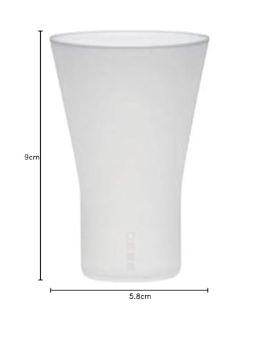 Wired Beans Eternal Sake Tumbler, Usubluffed Japanese Sake Glass, 130ml, Comes in a Japanese Cedar Box (Frosted)