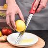 Rallador de queso de acero inoxidable para cocina - Rallador de limón profesional de metal inoxidable con mango ergonómico - Rallador plano de mano para queso