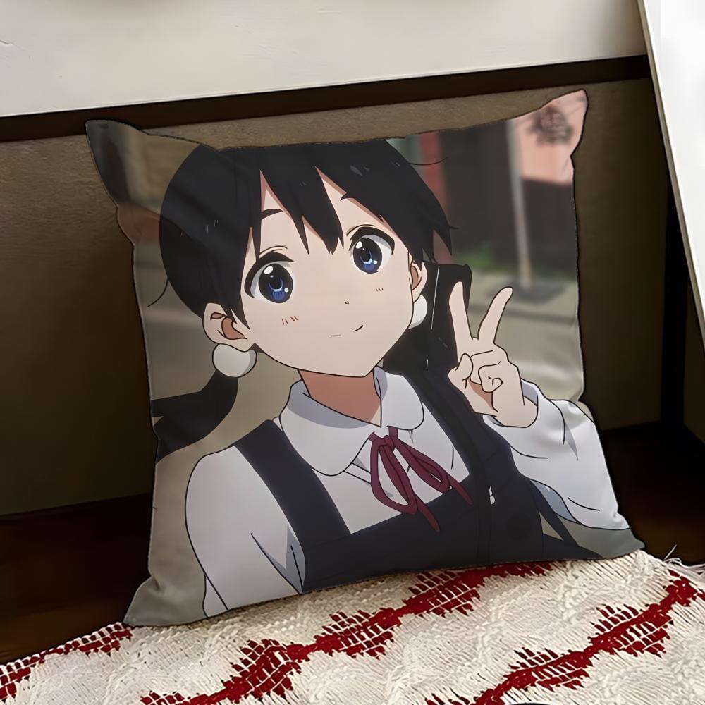 Anime TTamako MMarket Cushion Cover Reversible Soft Durable Pillow Cover Home  Car MultiScene Use for Daily Comfort