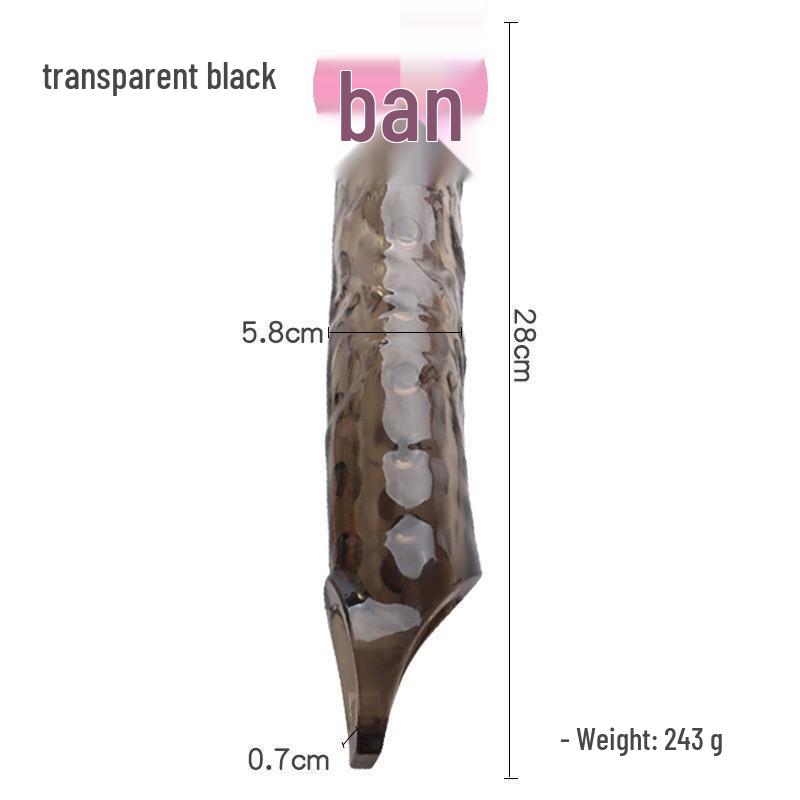 Armor Man Mânecă Extensie Penis Dinte de Lup de Cristal pentru Cupluri