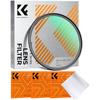 K&F CONCEPT K Series 49-82mm Filters UV/CPL/ND2-400/Black-Mist 1/4 Cap Clean Cloths Camera Lens Filter Set for Nikon Canon Leica