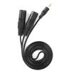 Plug and Play Microphone Cable 1/8 Inch to 3-Core Double XLR Audio Adapter Cable  Audio Recording
