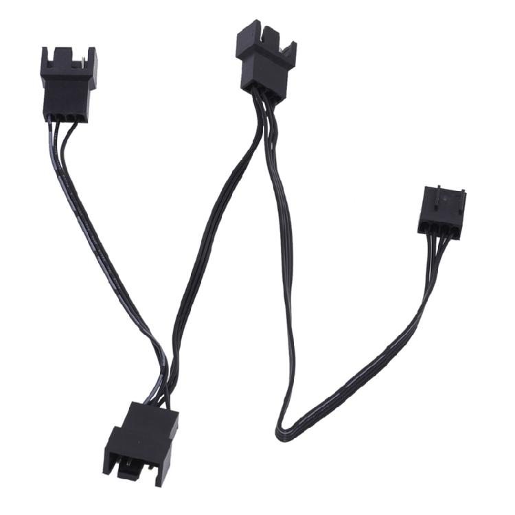 

Efficient Cooling 4Pin Fan Splitter Cable, 1 To 3 PWM Connectors 4Pin PWM Fan Splitter Cable For PC Fans, 30cm Long 1