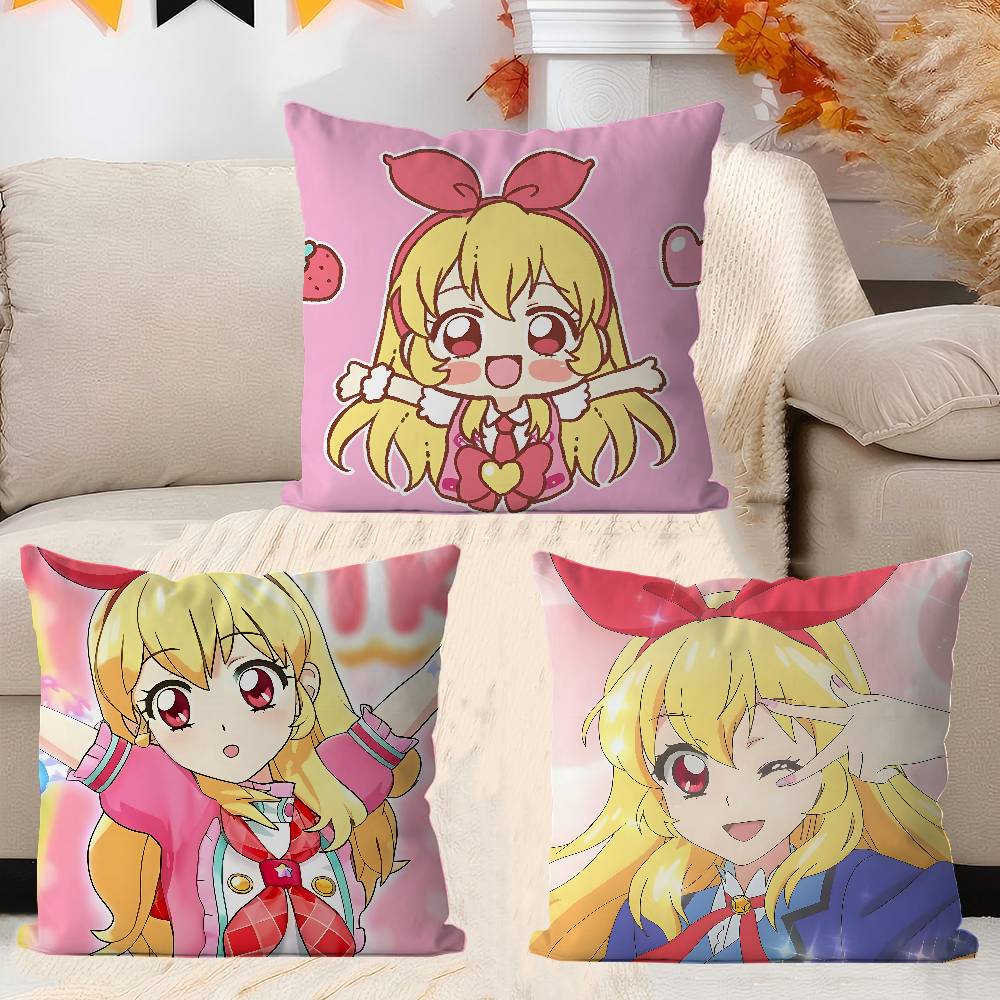 Aikatsu Anime Stitch Lucky Dragon Pillow Cover Sofa Cushion Cover Home Room Decoration Children Gift