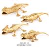 Simulation Poultry Animal Model Gold Edition Mini Chicken Duck Goose Dragonfly Lizard Insect Set Toy